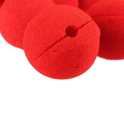10Pcs Adorable Red Ball Sponge Clown Nose for Party Wedding Decoration Christmas Halloween Costume Magic Dress Accessories